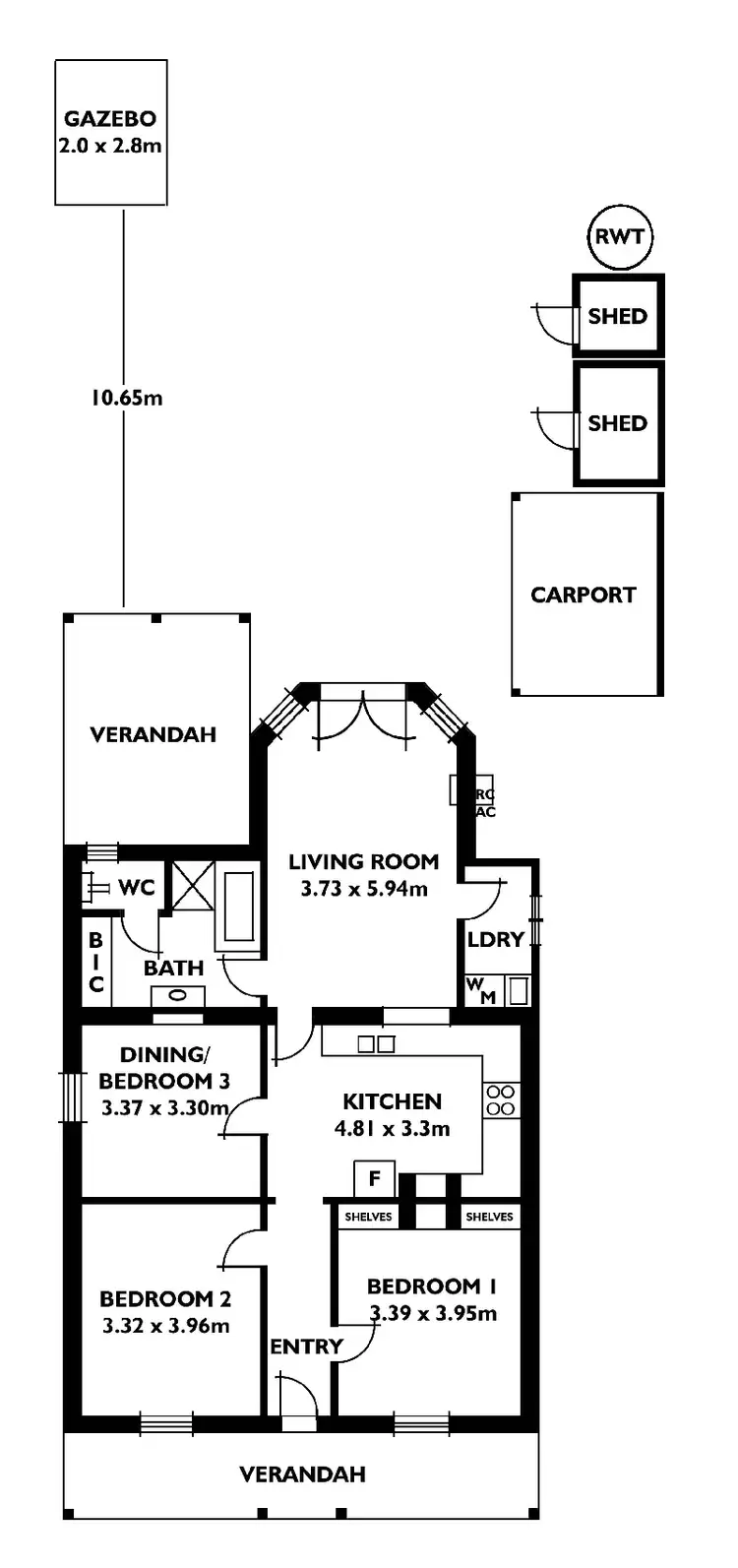 Floorplan of Homely house listing, 56 Knightsbridge Road, Hazelwood Park SA 5066