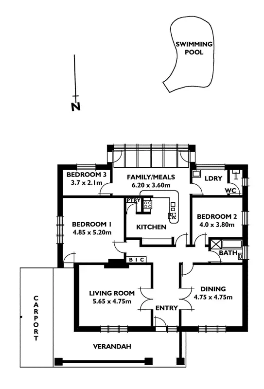Floorplan of Homely house listing, 15 Lorraine Avenue, Clarence Park SA 5034