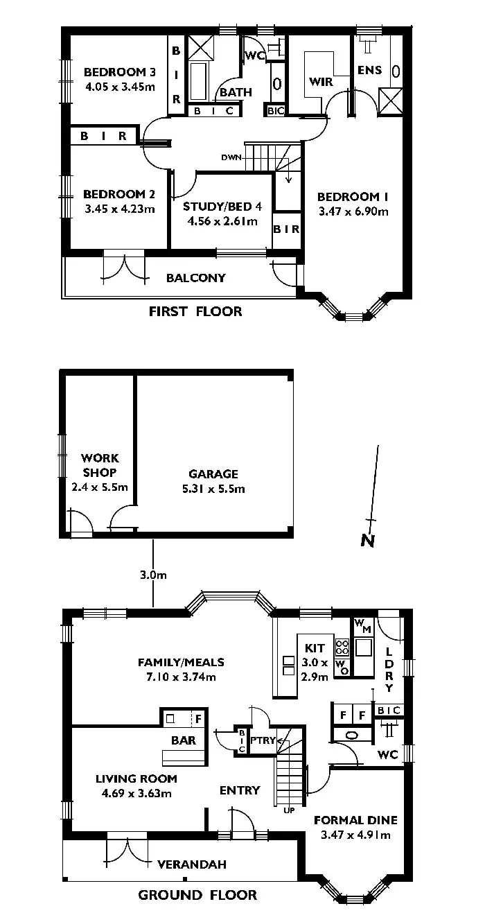 Floorplan of Homely house listing, 74 Dashwood Road, Beaumont SA 5066