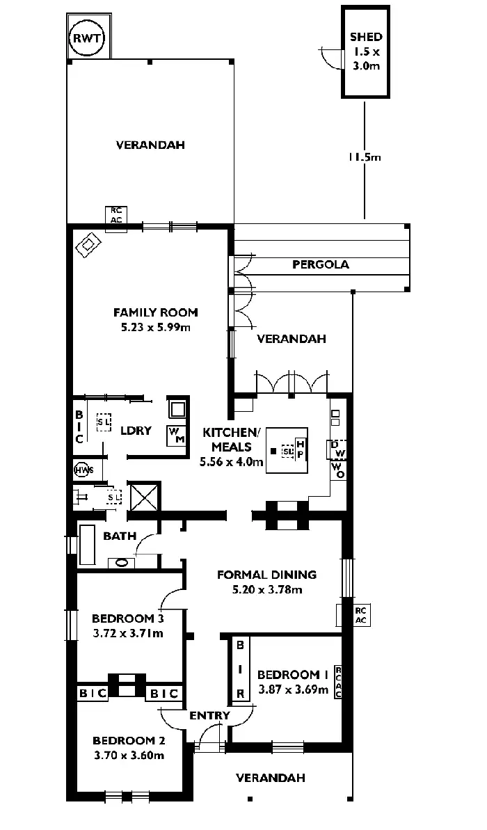 Floorplan of Homely house listing, 39 Margaret Street, Walkerville SA 5081