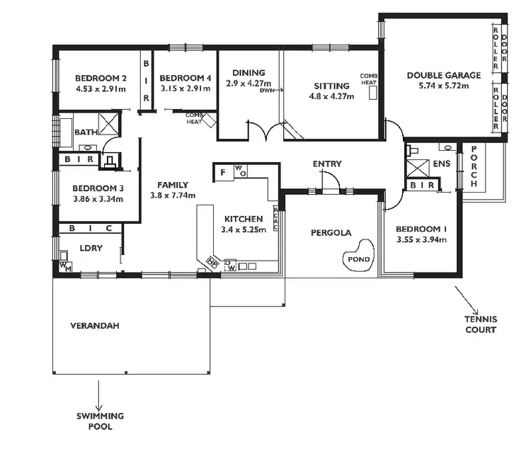 Floorplan of Homely house listing, 8 Shiraz Court, Aberfoyle Park SA 5159