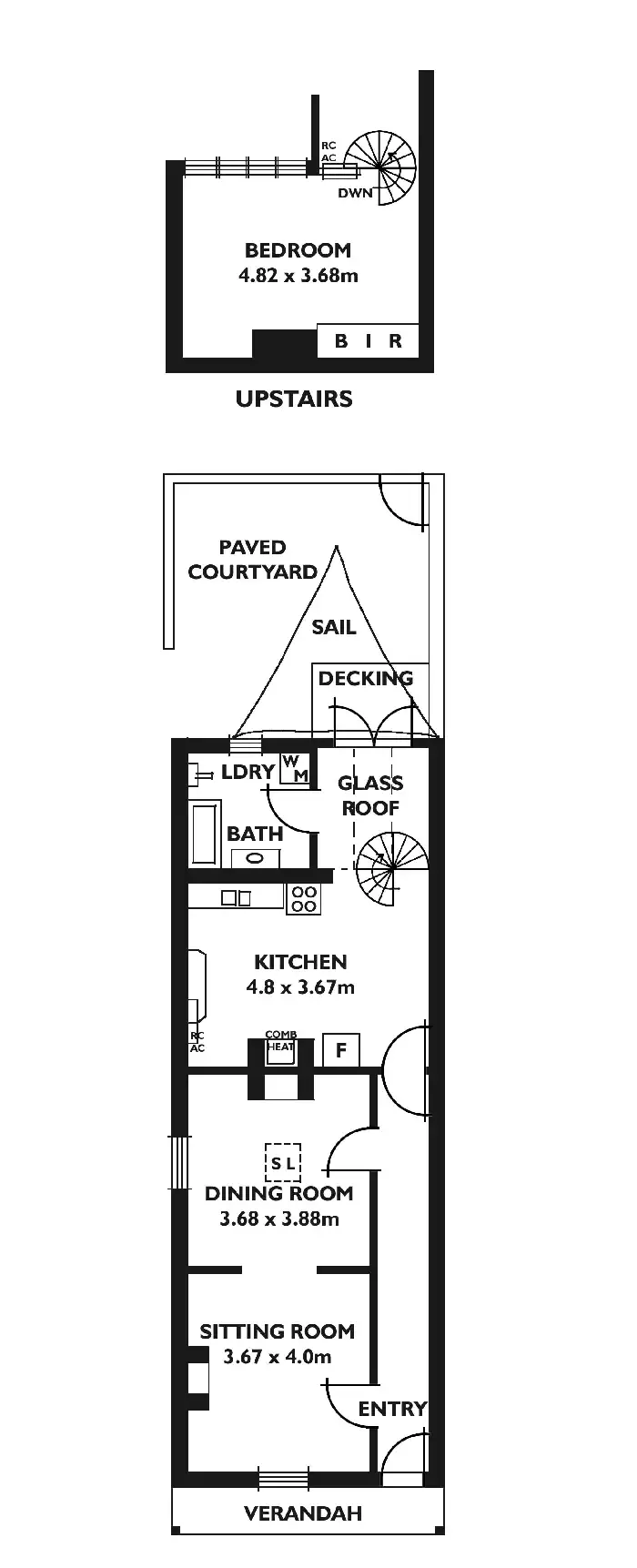 Floorplan of Homely semi-detached listing, 5 Little Grenfell Street, Kent Town SA 5067