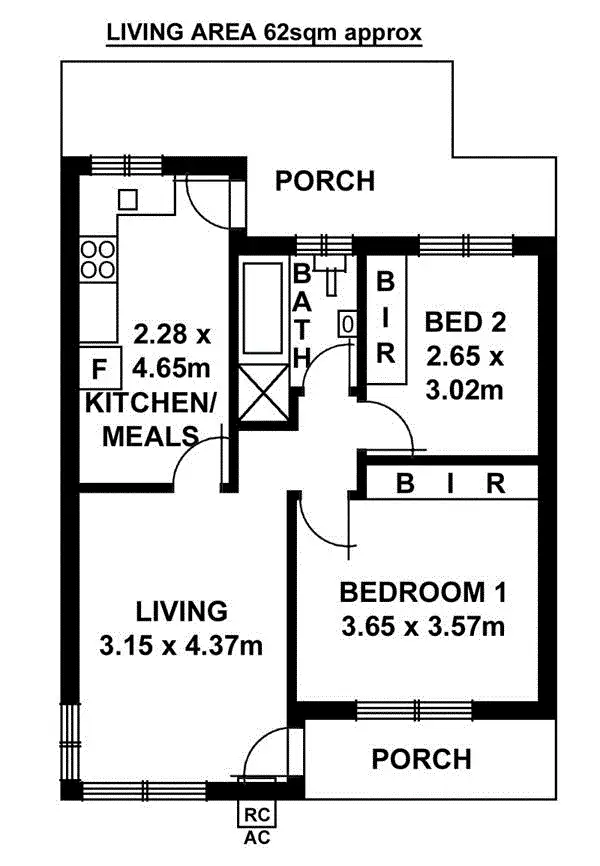 Floorplan of Homely unit listing, 2/176 Goodwood Road, Millswood SA 5034