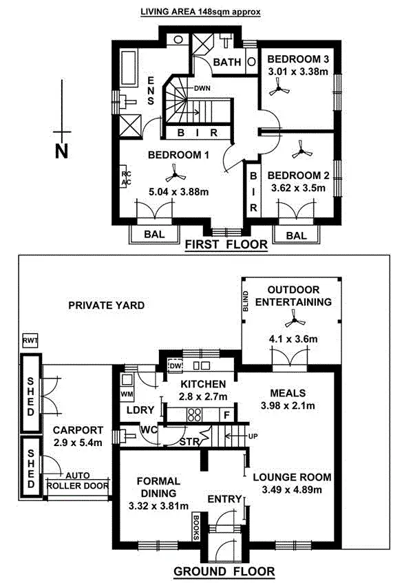Floorplan of Homely house listing, 14B Union Street, Dulwich SA 5065