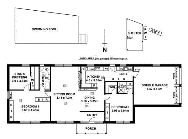 Floorplan of Homely house listing, 14 Birksgate Drive, Urrbrae SA 5064
