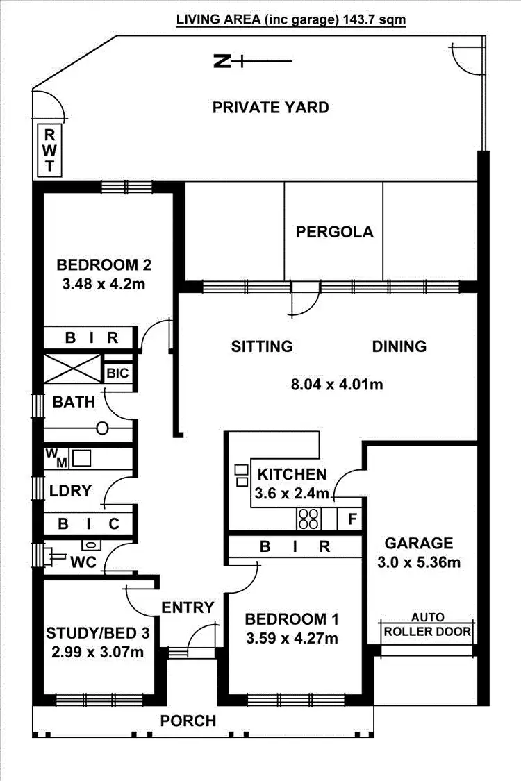 Floorplan of Homely house listing, 2/17 Markham Avenue, Enfield SA 5085