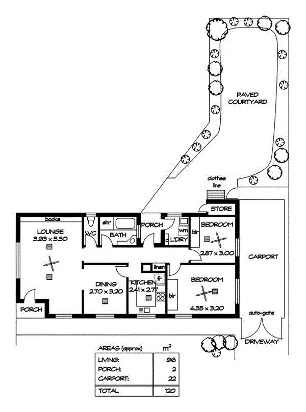 Floorplan of Homely unit listing, 1/2 Leader Avenue, Toorak Gardens SA 5065