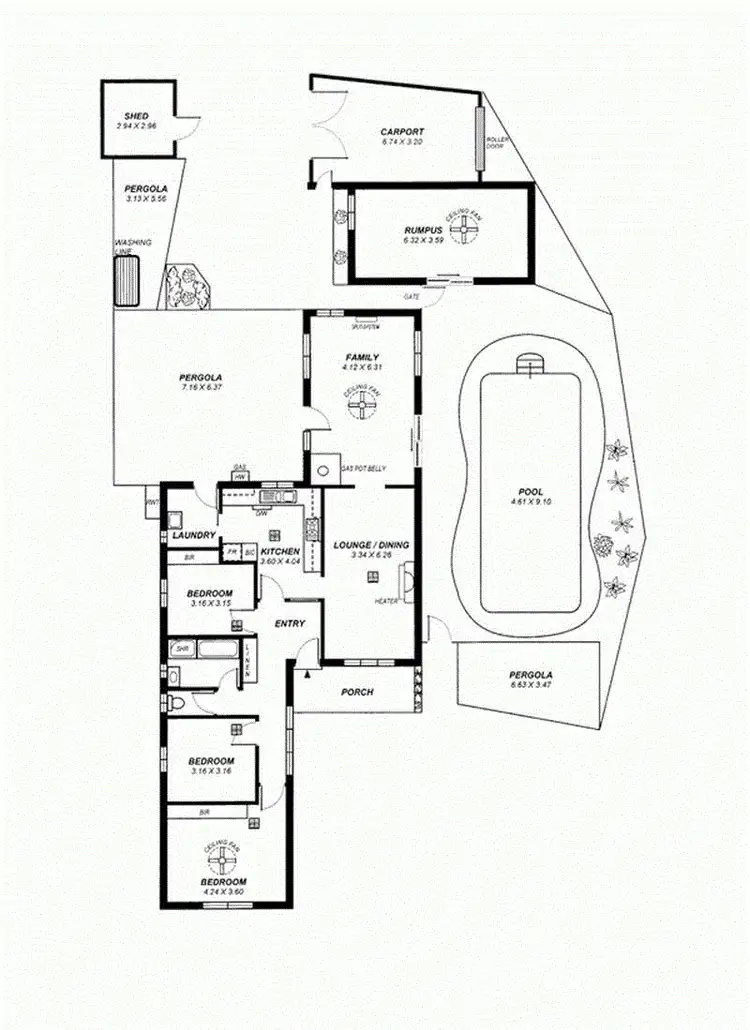 Floorplan of Homely house listing, 1A Parsons Street, Oaklands Park SA 5046