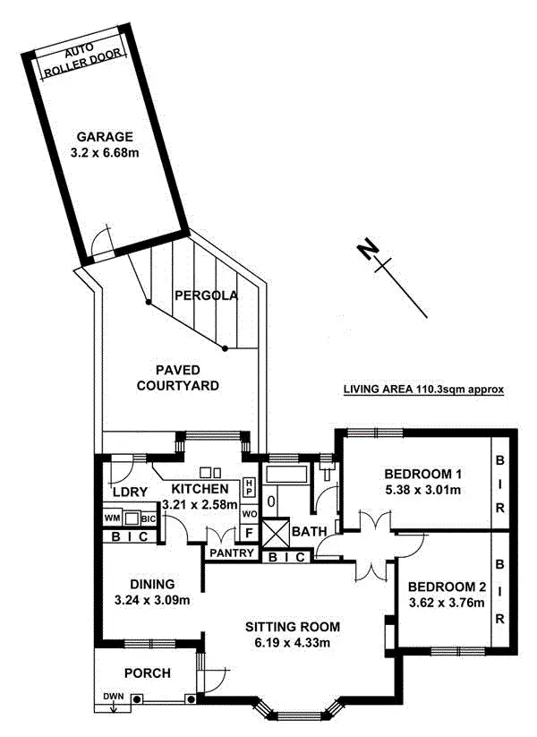 Floorplan of Homely unit listing, 25 Smith Street, Walkerville SA 5081