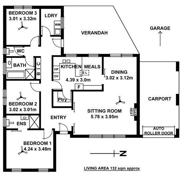 Floorplan of Homely house listing, 1A Hanson Avenue, Heathpool SA 5068