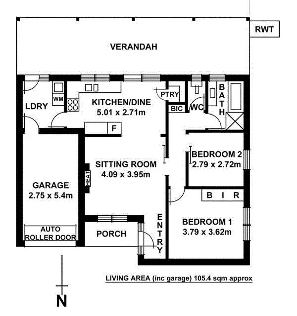 Floorplan of Homely unit listing, 5/13 Torrens Street, Linden Park SA 5065