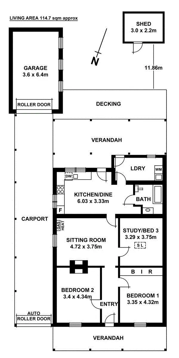 Floorplan of Homely house listing, 12 Ivey Street, Ottoway SA 5013