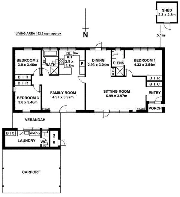 Floorplan of Homely house listing, 6 Day Road, Glen Osmond SA 5064
