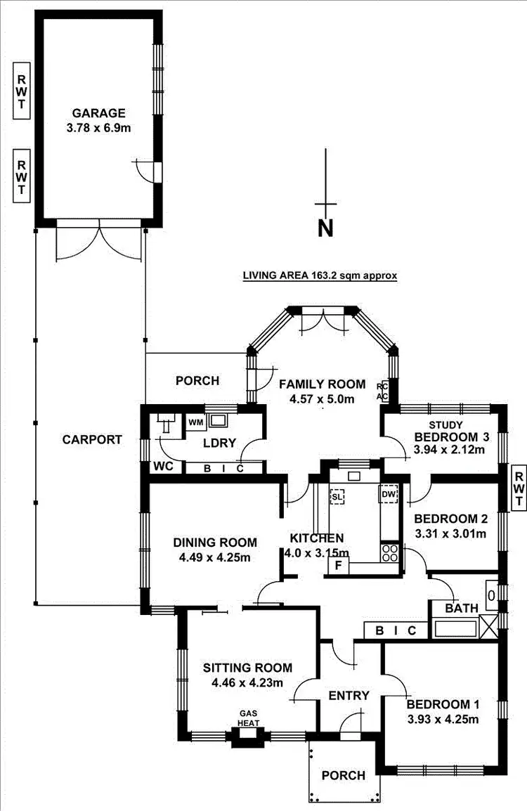 Floorplan of Homely house listing, 129 Cross Road, Hawthorn SA 5062