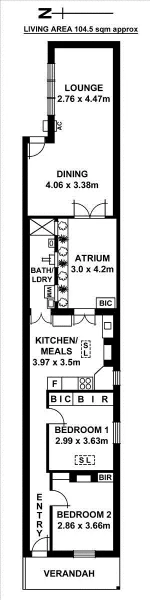 Floorplan of Homely house listing, 28 Louisa Street, Adelaide SA 5000