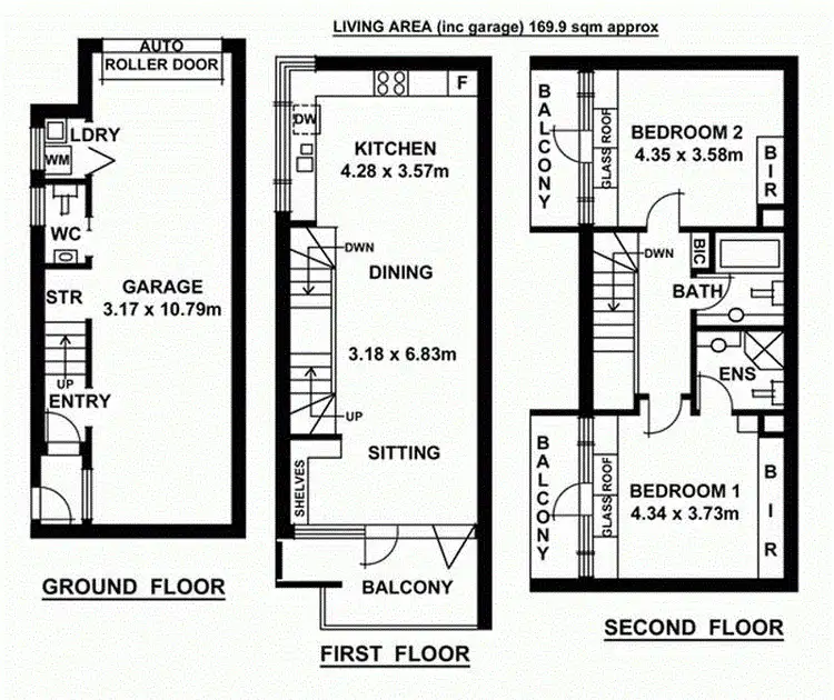 Floorplan of Homely townhouse listing, 30 Gilles Street, Adelaide SA 5000