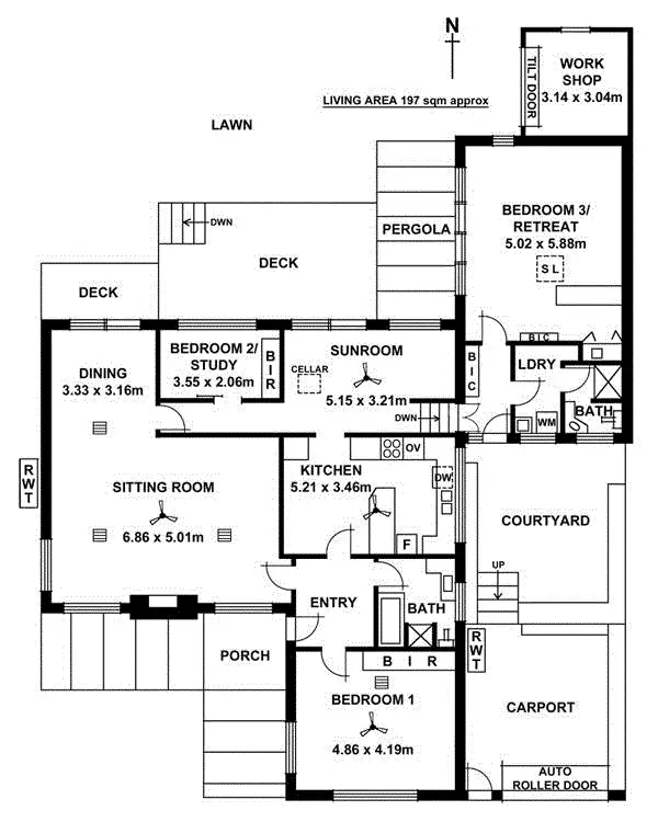 Floorplan of Homely house listing, 5 Adnunda Place, Beaumont SA 5066