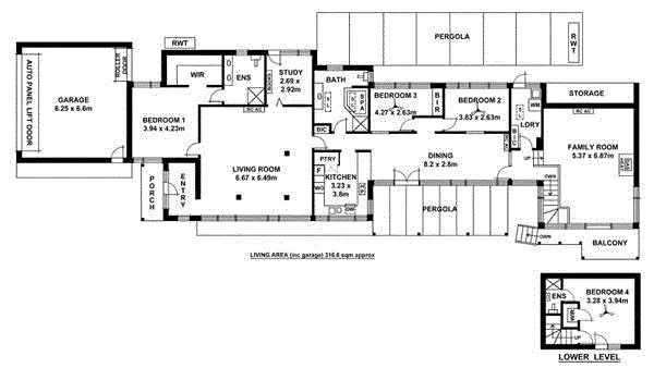 Floorplan of Homely house listing, 46 Grandview Drive, Panorama SA 5041