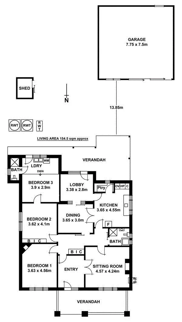 Floorplan of Homely house listing, 283 Cross Road, Clarence Gardens SA 5039