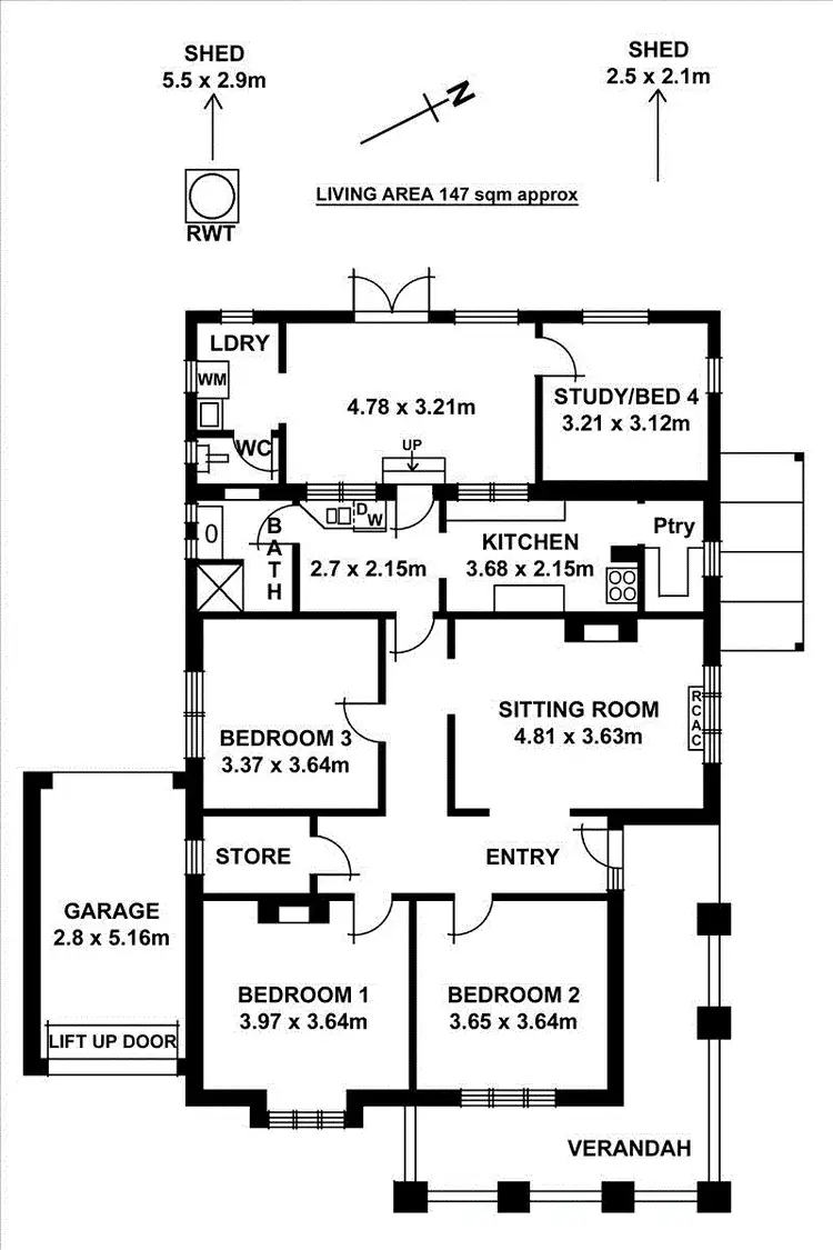 Floorplan of Homely house listing, 104 Third Avenue, Joslin SA 5070