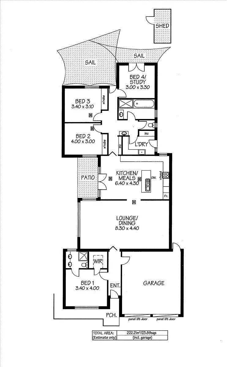 Floorplan of Homely house listing, 5 Meadowbank Terrace, Northgate SA 5085