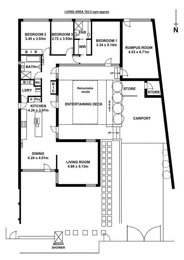 Floorplan of Homely house listing, 15 Shirley Crescent, West Beach SA 5024