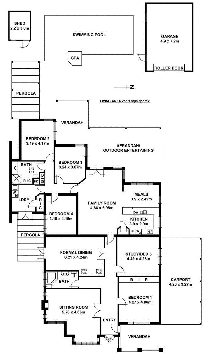 Floorplan of Homely house listing, 5 King Edward Avenue, Hawthorn SA 5062