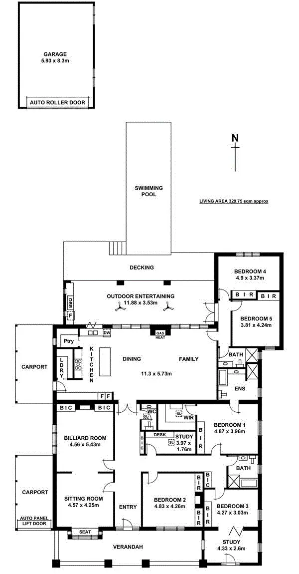 Floorplan of Homely house listing, 41 Halsbury Avenue, Kingswood SA 5062