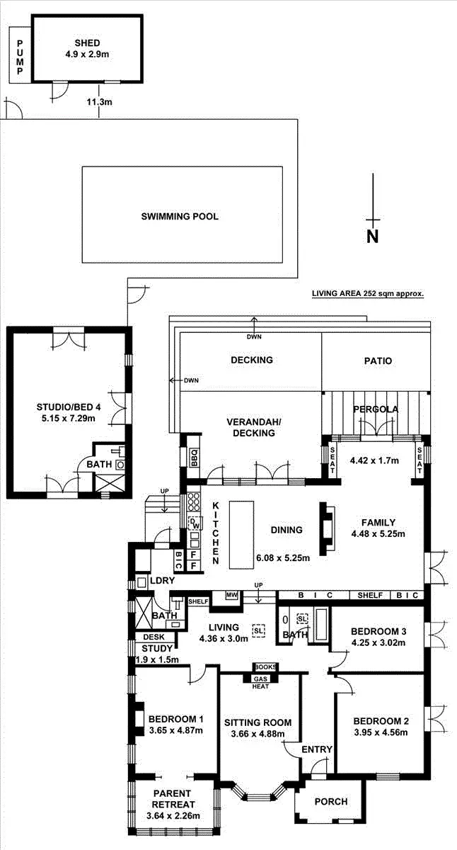 Floorplan of Homely house listing, 10 Delamere Avenue, Netherby SA 5062