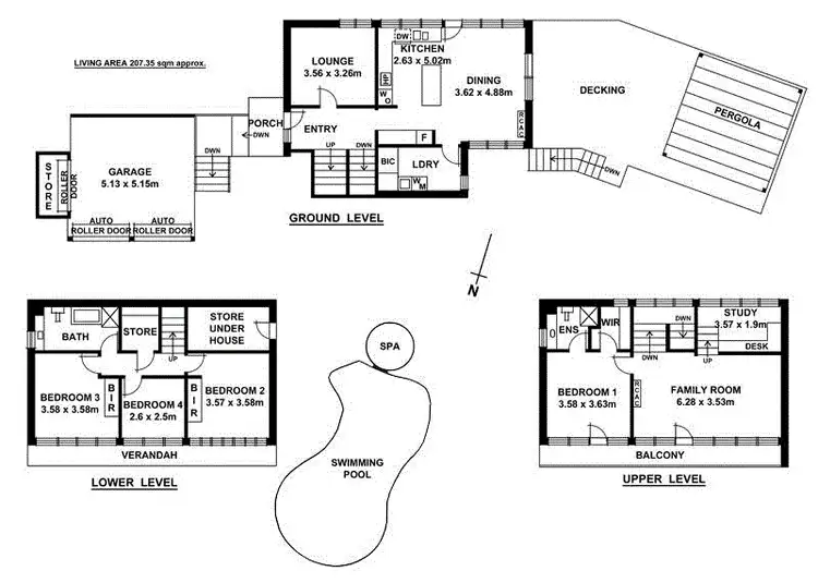 Floorplan of Homely house listing, 1 Kurrajong Avenue, Stonyfell SA 5066
