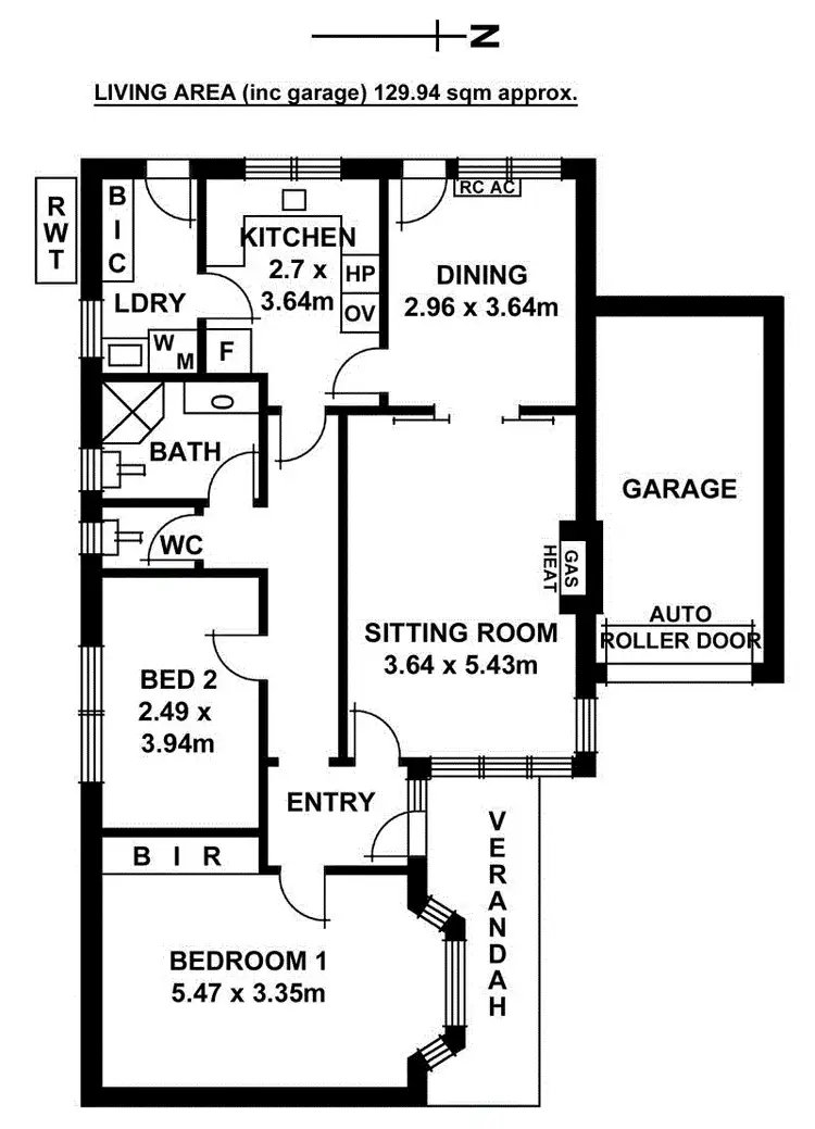 Floorplan of Homely unit listing, 3/6 Godfrey Terrace, Leabrook SA 5068
