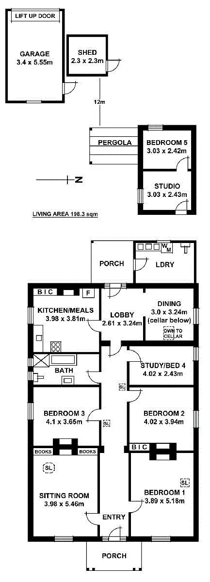 Floorplan of Homely house listing, 55 Hawkers Road, Medindie SA 5081