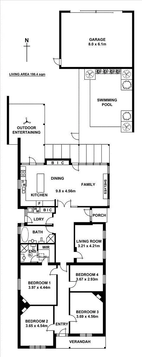 Floorplan of Homely house listing, 34 Mitchell Street, Millswood SA 5034