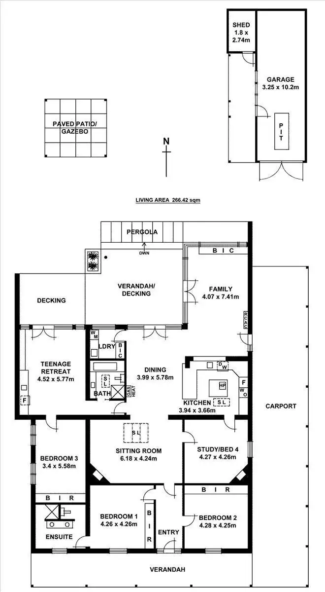Floorplan of Homely house listing, 43 Balham Avenue, Kingswood SA 5062