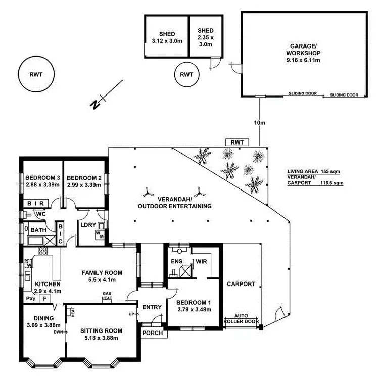 Floorplan of Homely house listing, 34 Onkaparinga Valley Road, Balhannah SA 5242