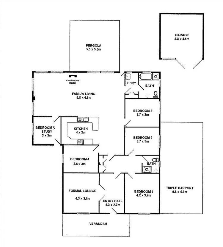 Floorplan of Homely house listing, 28 Yalanda Street, Eden Hills SA 5050