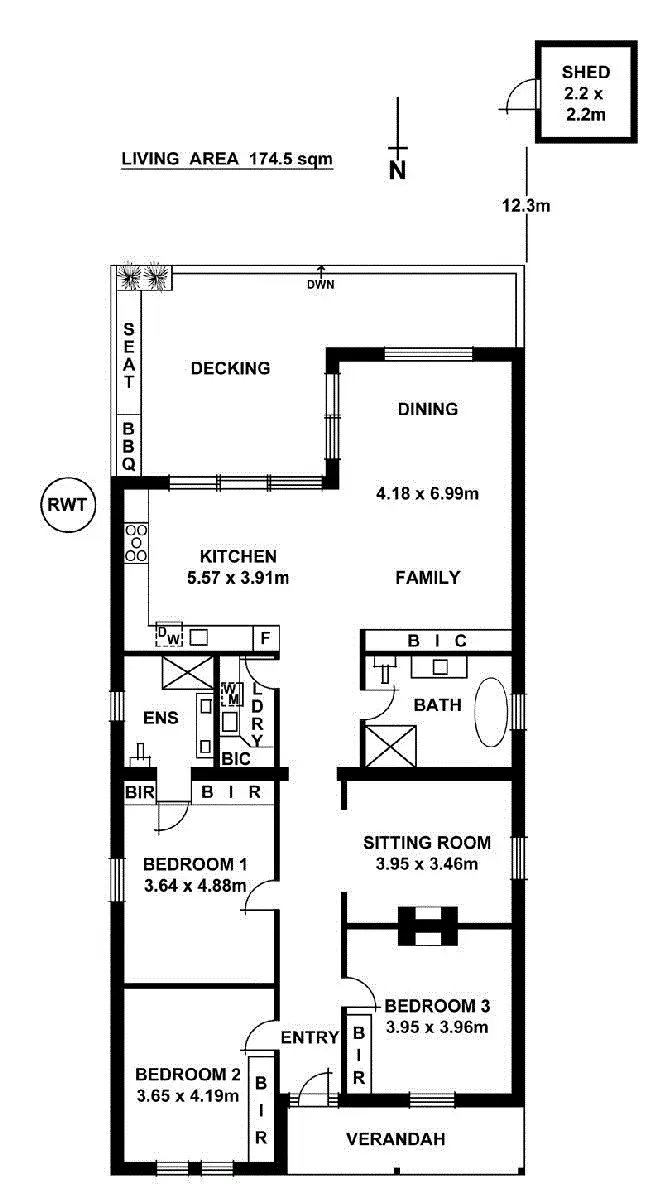 Floorplan of Homely house listing, 14 Birks Street, Parkside SA 5063