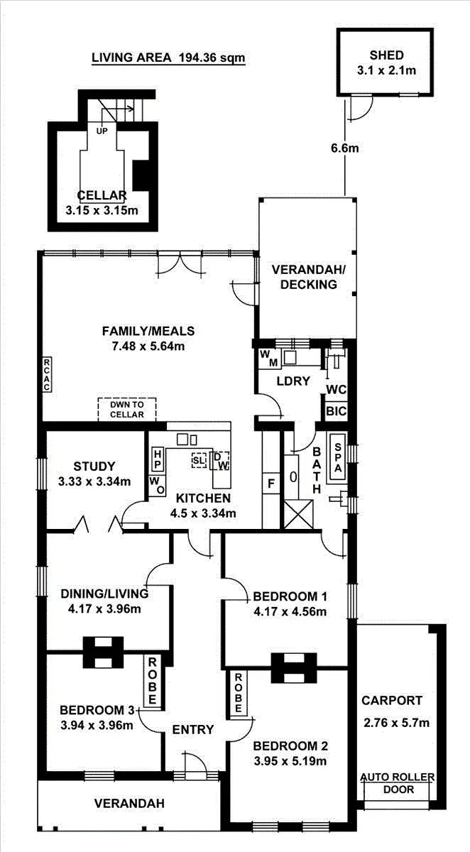 Floorplan of Homely house listing, 12 Whinham Street, Fitzroy SA 5082