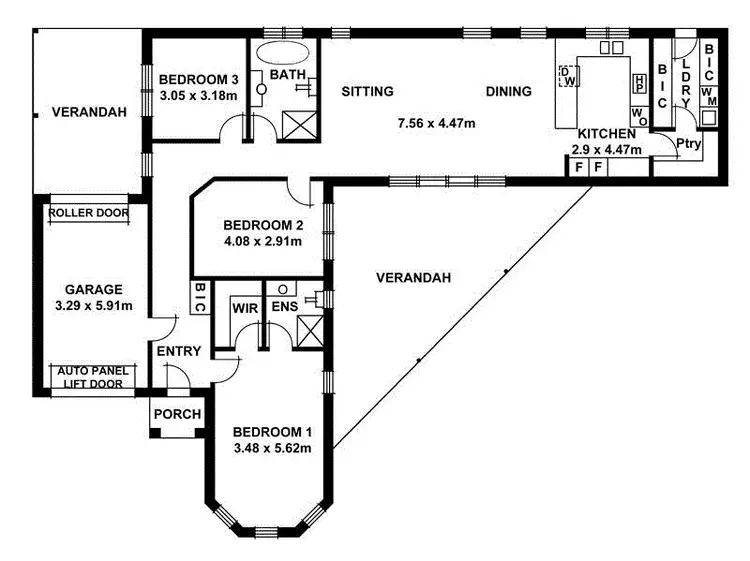 Floorplan of Homely house listing, 13A Clarence Avenue, Klemzig SA 5087