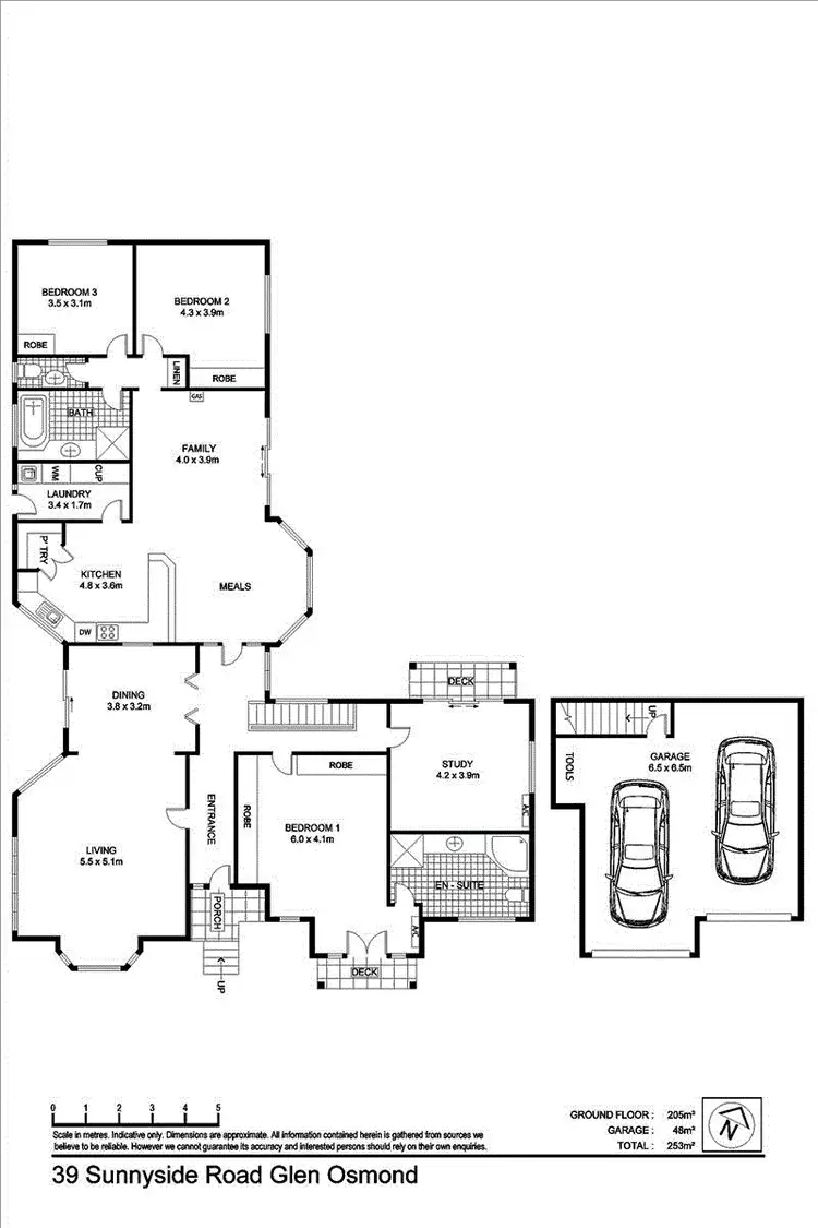 Floorplan of Homely house listing, 39 Sunnyside Road, Glen Osmond SA 5064