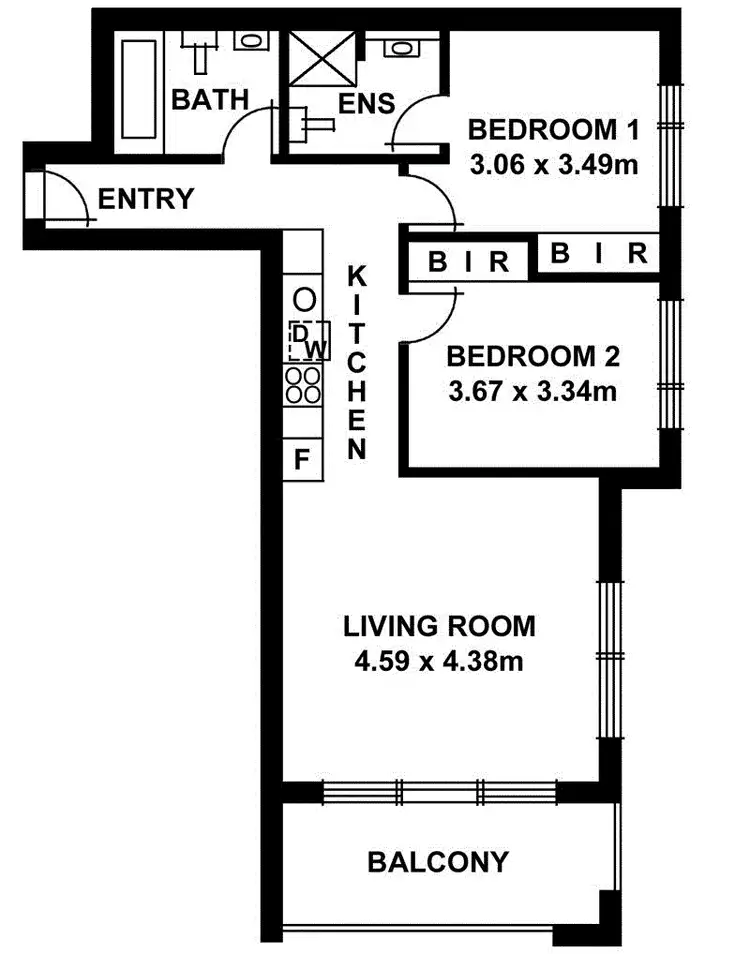 Floorplan of Homely apartment listing, 409/16 Holdfast Promenade, Glenelg SA 5045