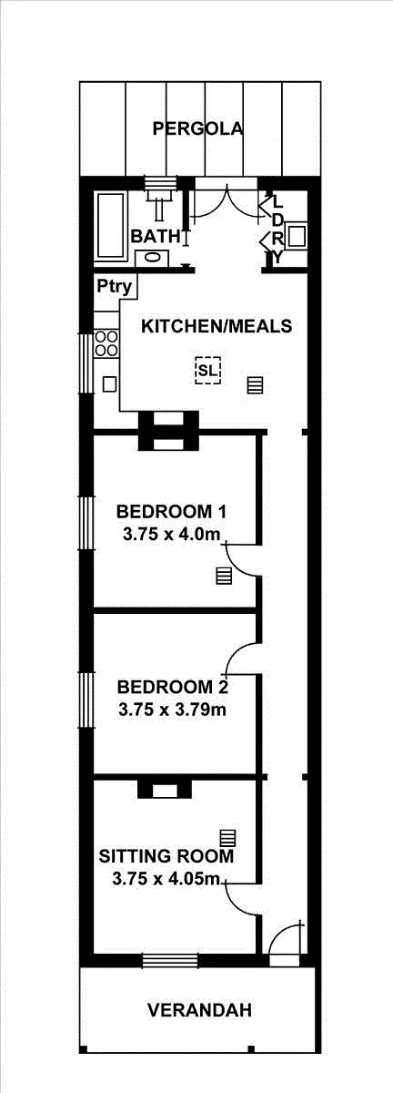 Floorplan of Homely house listing, 6 Essex North Street, Goodwood SA 5034