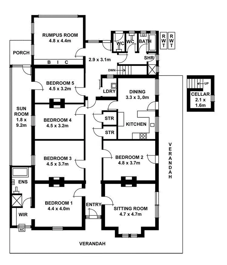 Floorplan of Homely house listing, 12 The Grove, Lower Mitcham SA 5062