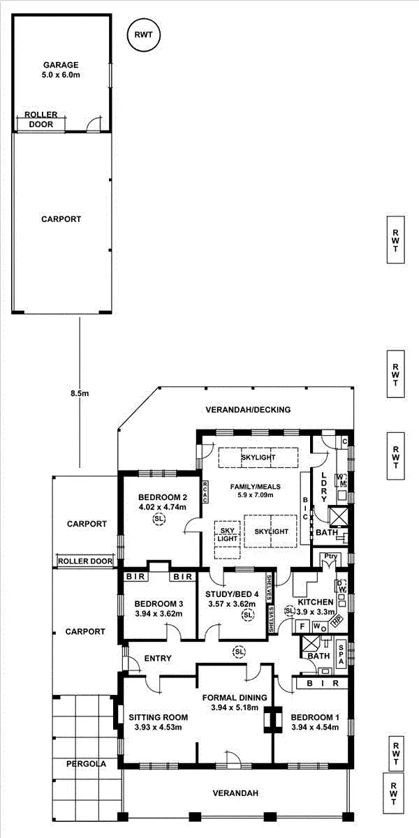 Floorplan of Homely house listing, 7 Balham Avenue, Kingswood SA 5062