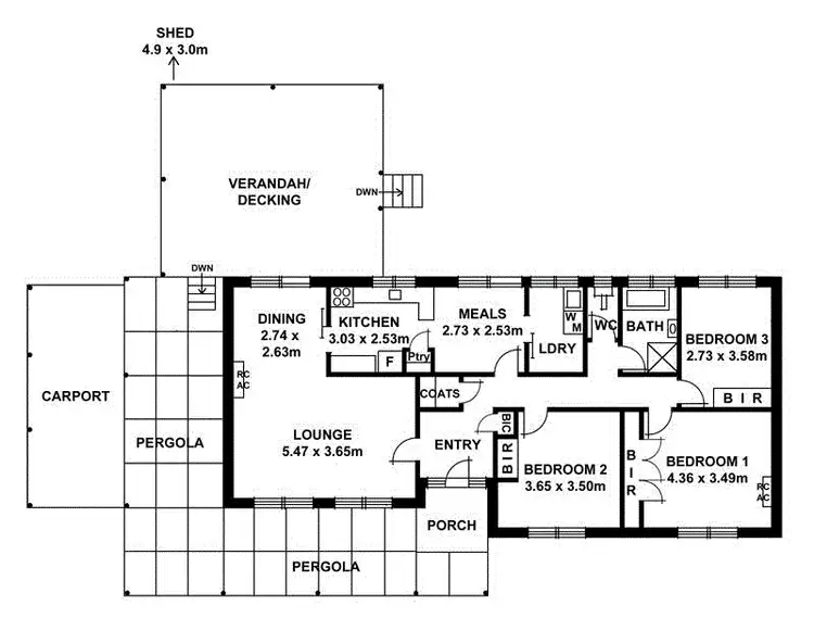 Floorplan of Homely house listing, 11 Hillsdale Avenue, Coromandel Valley SA 5051