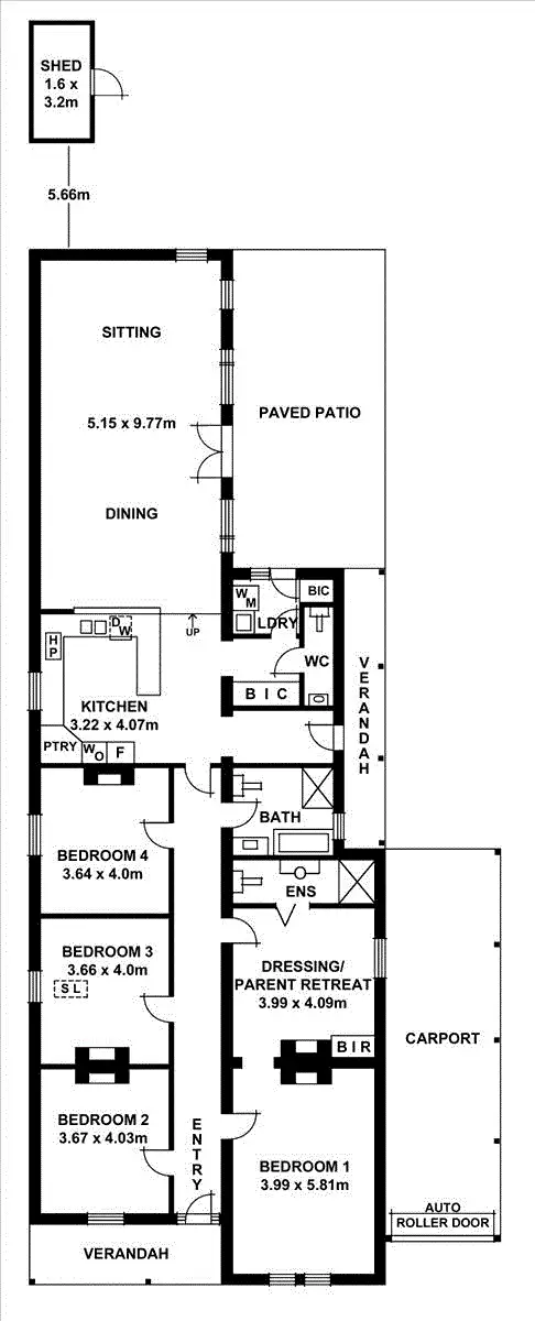 Floorplan of Homely house listing, 5 Esmond Street, Hyde Park SA 5061