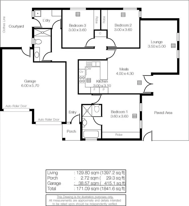 Floorplan of Homely house listing, 15 Ferguson Avenue, Myrtle Bank SA 5064