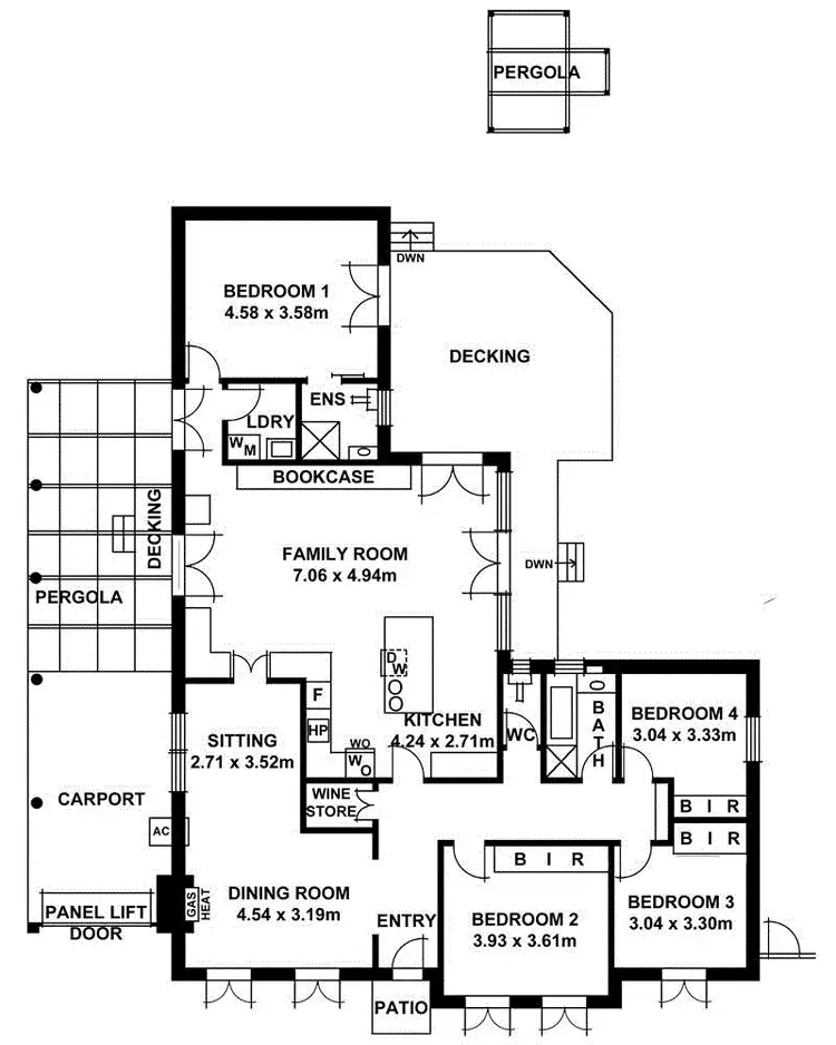 Floorplan of Homely house listing, 1 Spencer Street, Campbelltown SA 5074