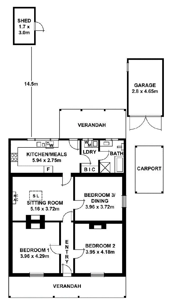 Floorplan of Homely house listing, 6 Railway North Terrace, Goodwood SA 5034