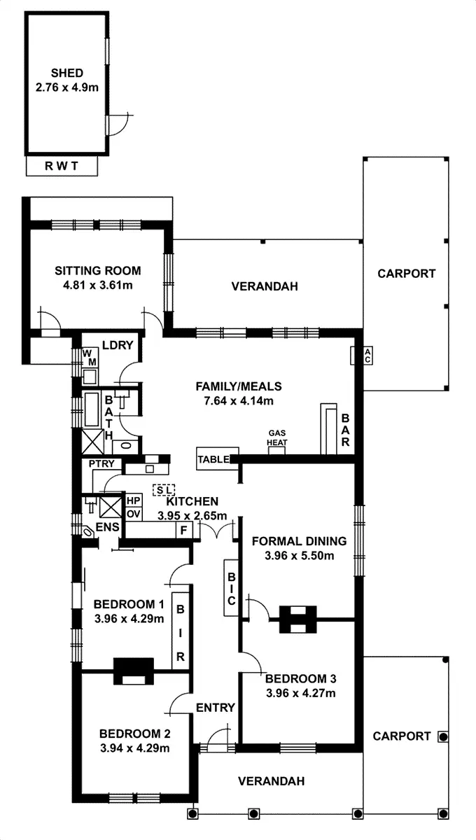 Floorplan of Homely house listing, 33 Dover Street, Malvern SA 5061